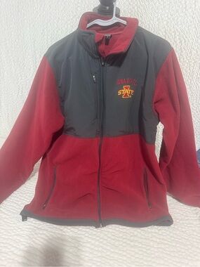 Iowa State Men's Red and Black Performance Fleece Jacket
